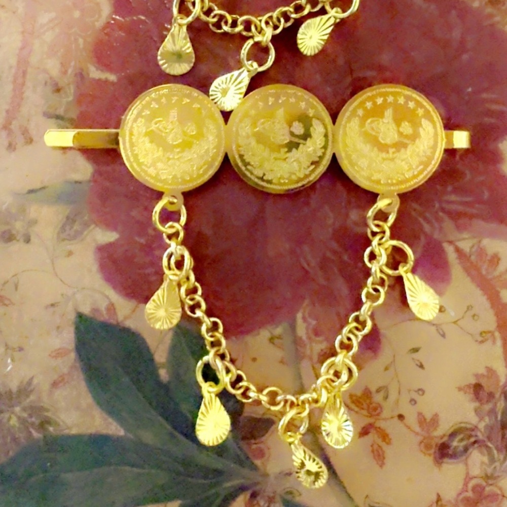 Coin hair clip